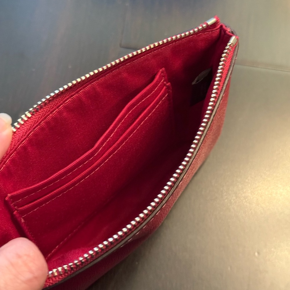 Coach Cherry Red Wristlet *New without Tags* - Picture 2 of 3